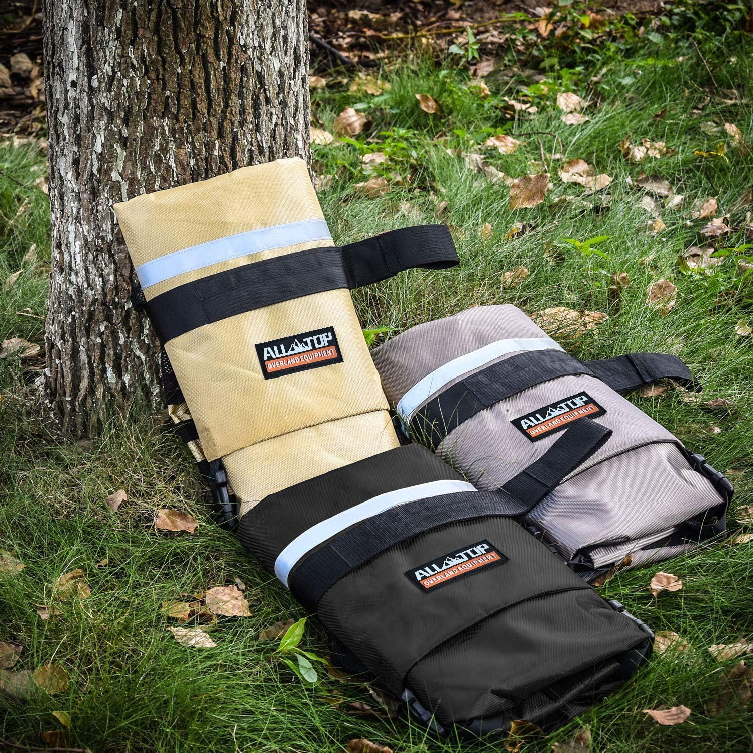 ALL-TOP Spare Tire Trash Bag, Heavy Duty Truck Tailgate Trash Bag, Cargo Storage Bag for Jeep, Truck, SUV or Car, Fit up to 40'' Tire (Gobi Tan)