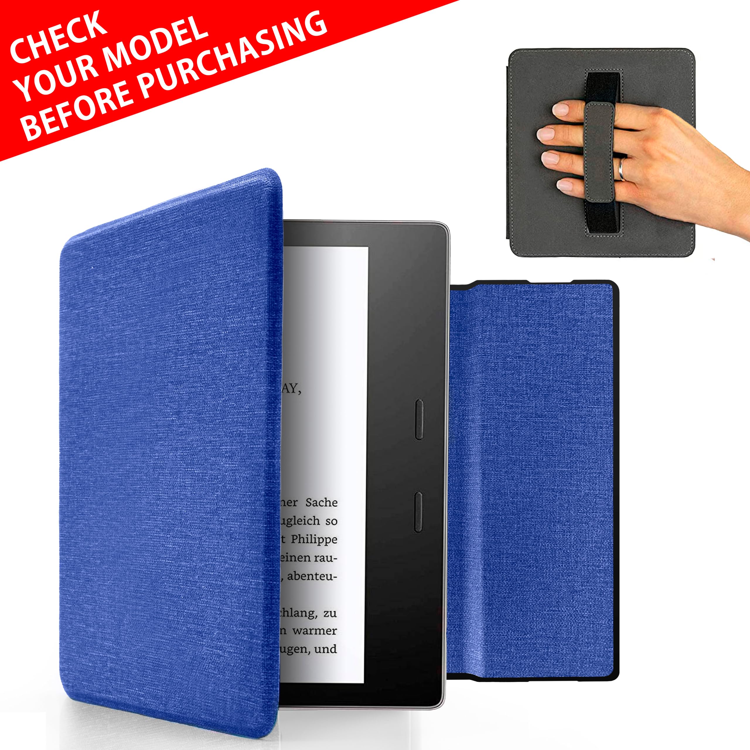 Cover Con Sveglia Custodia Per Kindle Oasis 10a E 9a Generazione - Foto 5