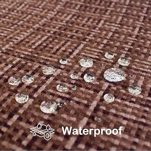 Miniatura 2 de Kevin Textile - Juego de 2 fundas de almohadas decorativas para exteriores, impermeables, modernas, lumbares, para patio, sofá y banca, de 12 x 20