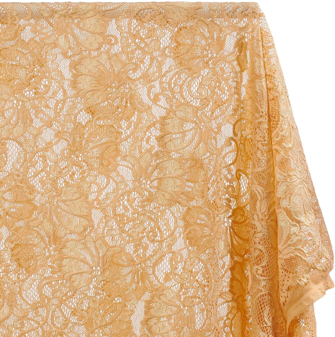 Victoria Floral Polyester Stretch Sheer 58/60 Inch Lace Fabric by The Yard - for Sewing Apparel & Accessories - Mint (5 Yards)