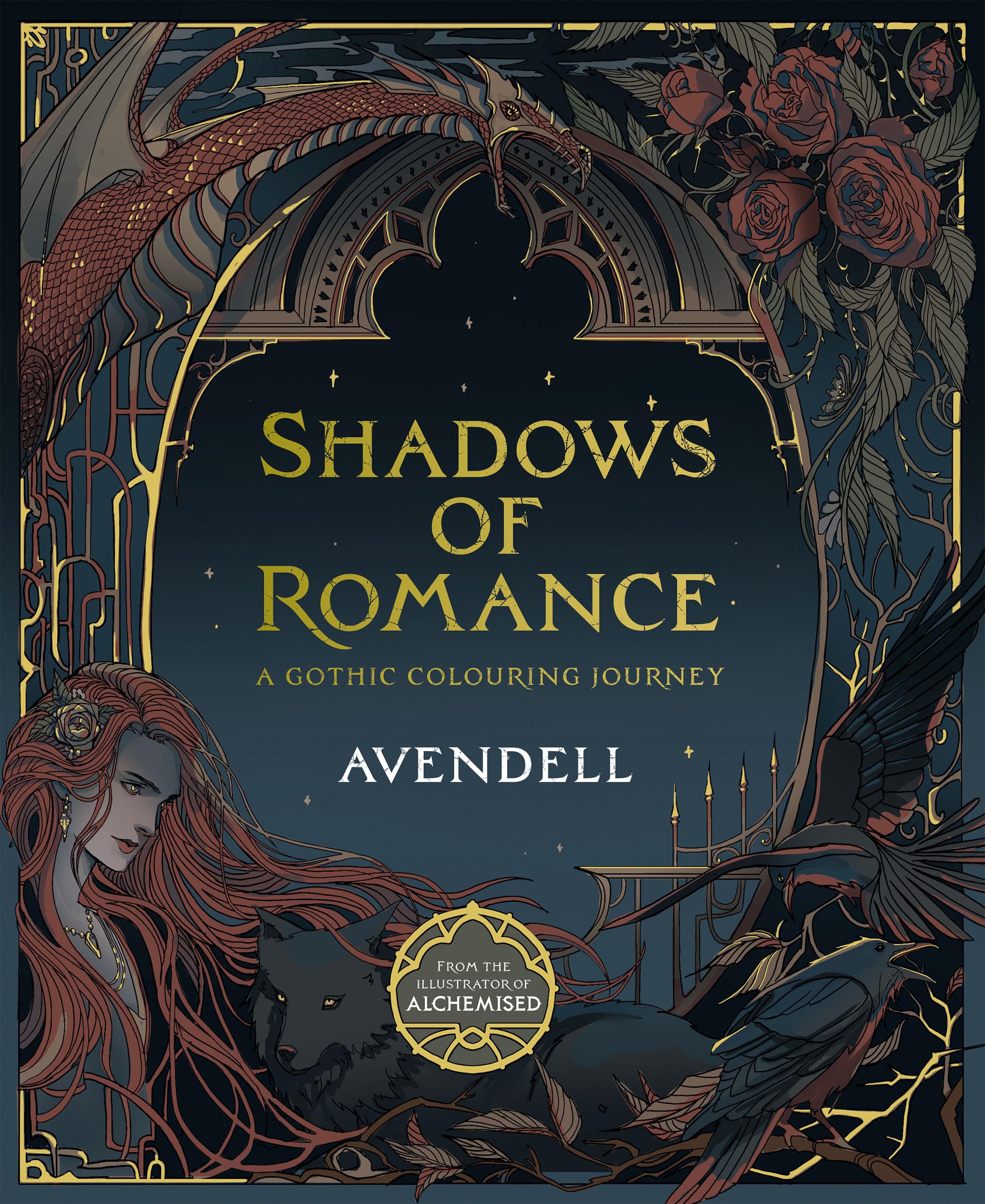 Shadows of Romance: A Gothic Colouring Journey