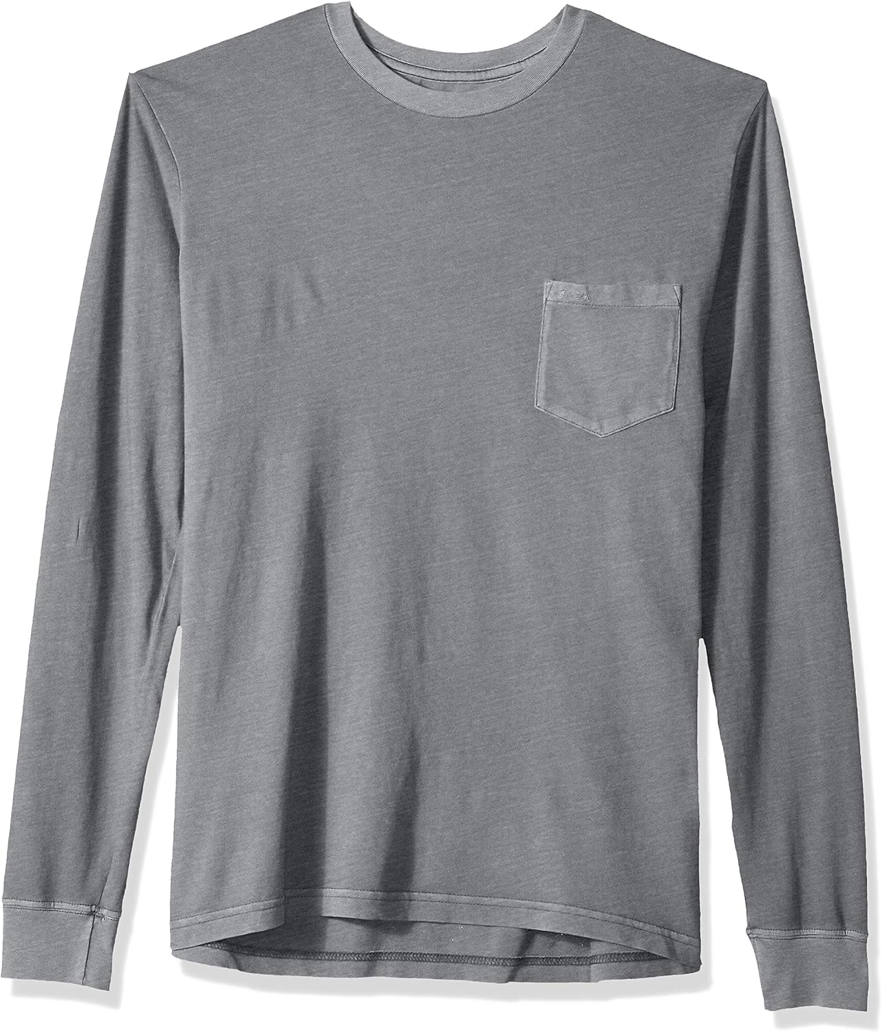 RVCA Men's PTC Pigment Long Sleeve Crew Neck Pocket T-Shirt: Clothing