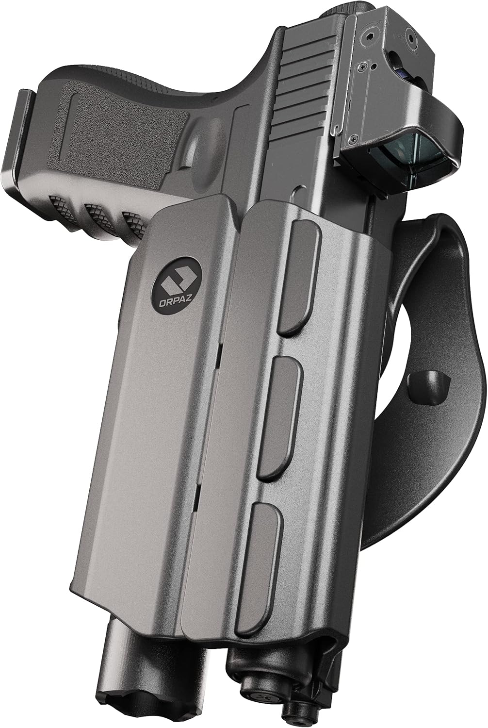 Orpaz T40 Adjustable and Modular Sig P320 Holster Compatible with OWB sig-sauer P320 Holder w/Light/Laser/Sight/Optics, Medium, Paddle Attachment - Will Secure Your Handgun with a Tactical Appearance