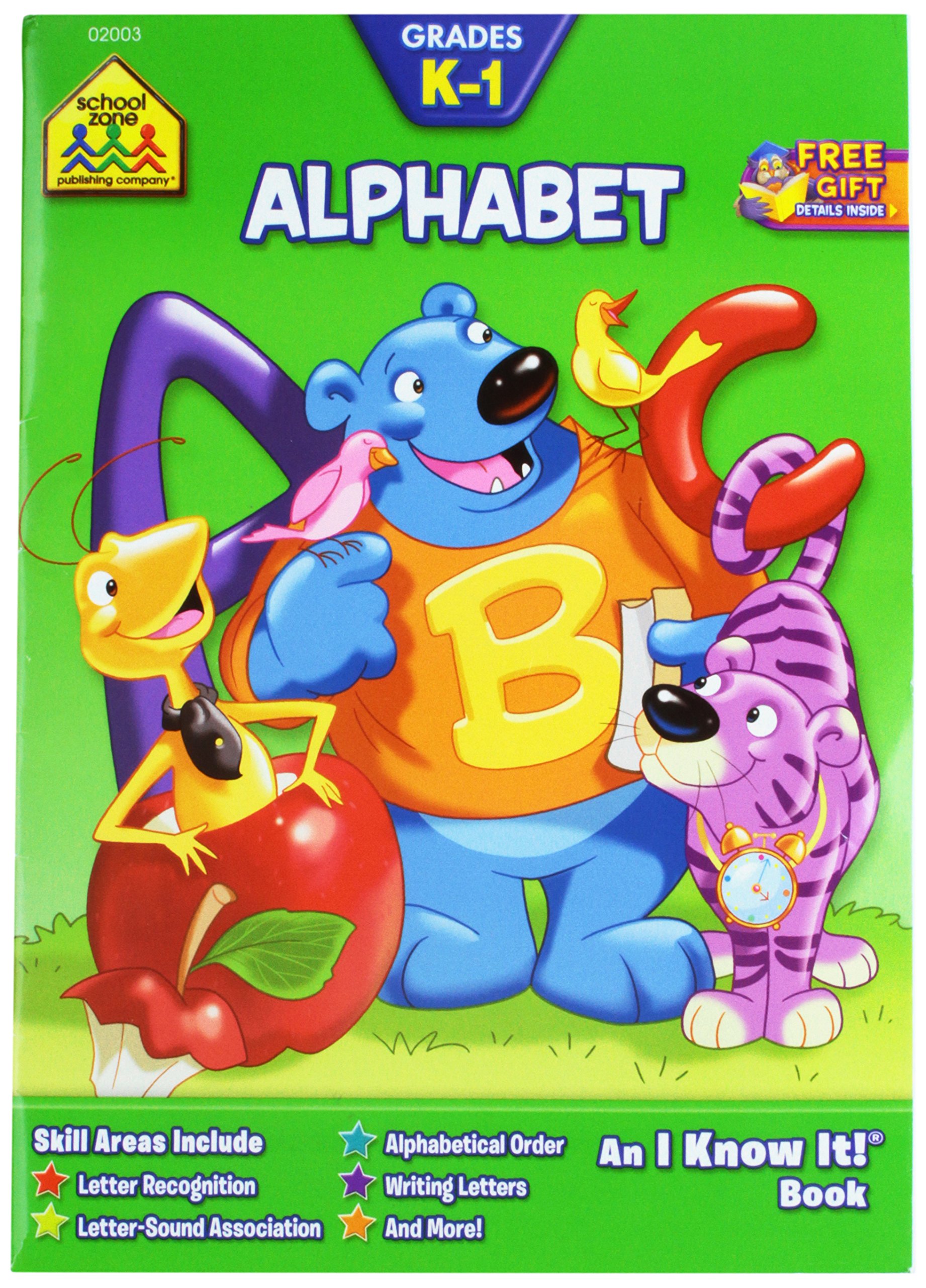 School ZoneCurriculum Workbooks 32 Pages-Alphabet Grades K-