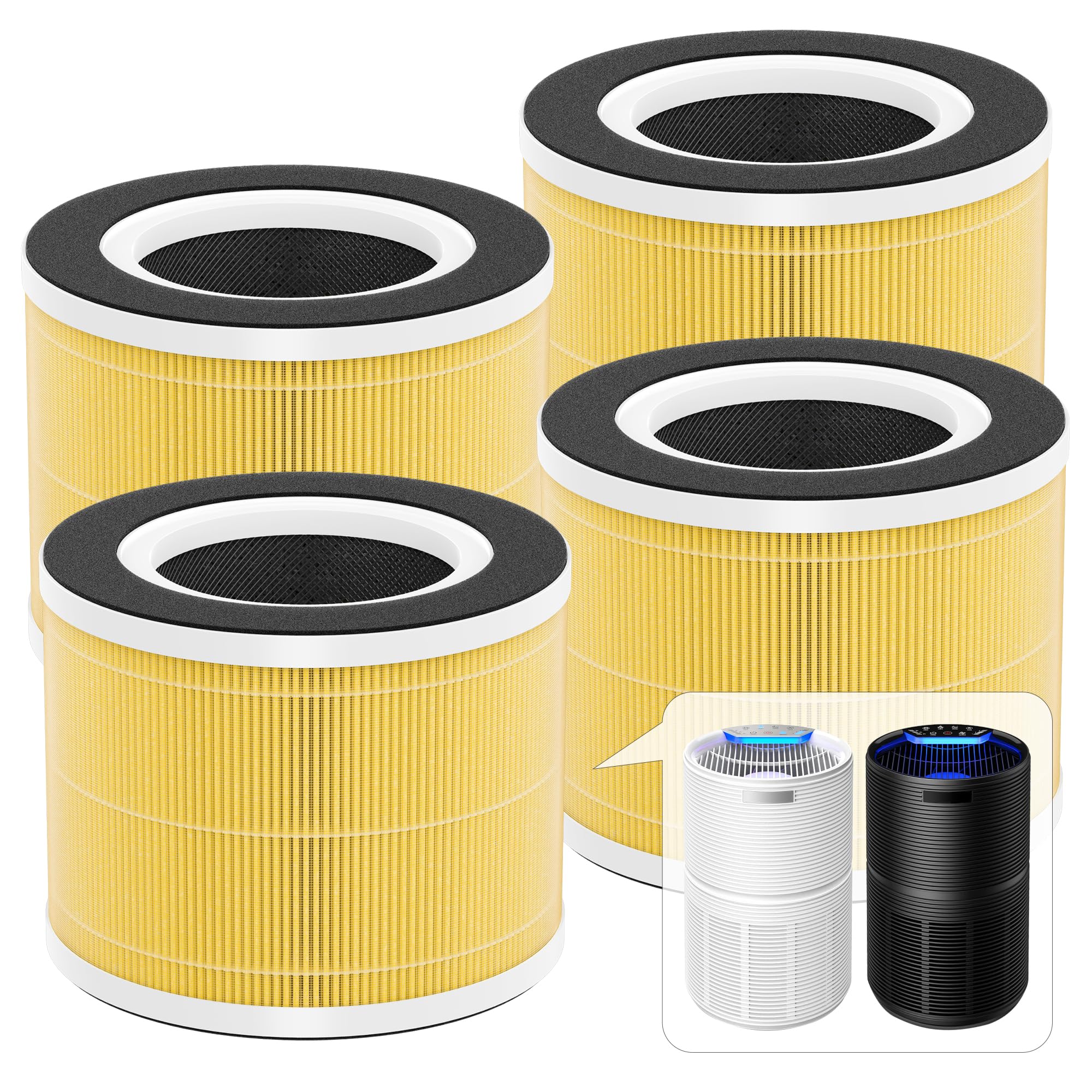 vhbw Filtro de aire compatible con Renpho RP-AP088B