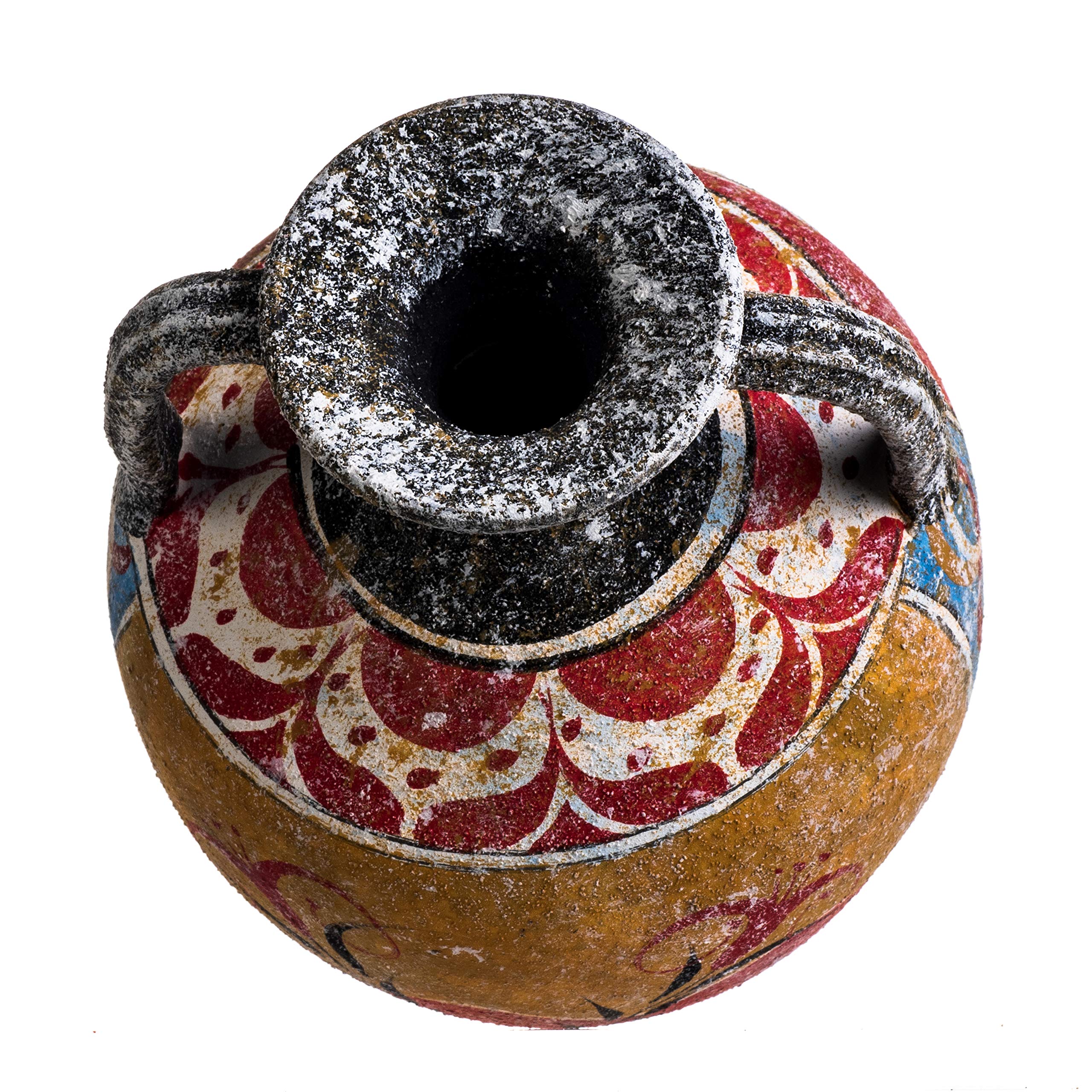 Antike Griechische Minoische Amphore Frühling Handgemachte Keramik Keramik Vase Medium