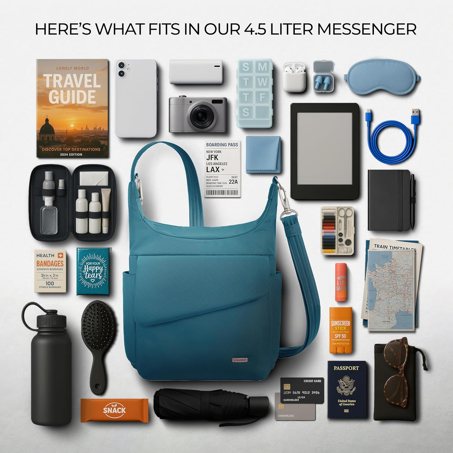 Travelon Anti-Theft Classic Messenger Bag