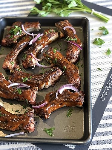 Miniatura 2 de Chicago Metallic Bandeja antiadherente profesional para cocinarhornear 17 pulgadas por 1225 pulgadas