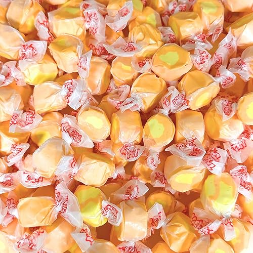 Miniatura 21 de Caramelos masticables clásicos con sabor a fruta picante de mandarina y agua salada de alta calidad, bolsa de 1 libra, más de 60 piezas envueltas