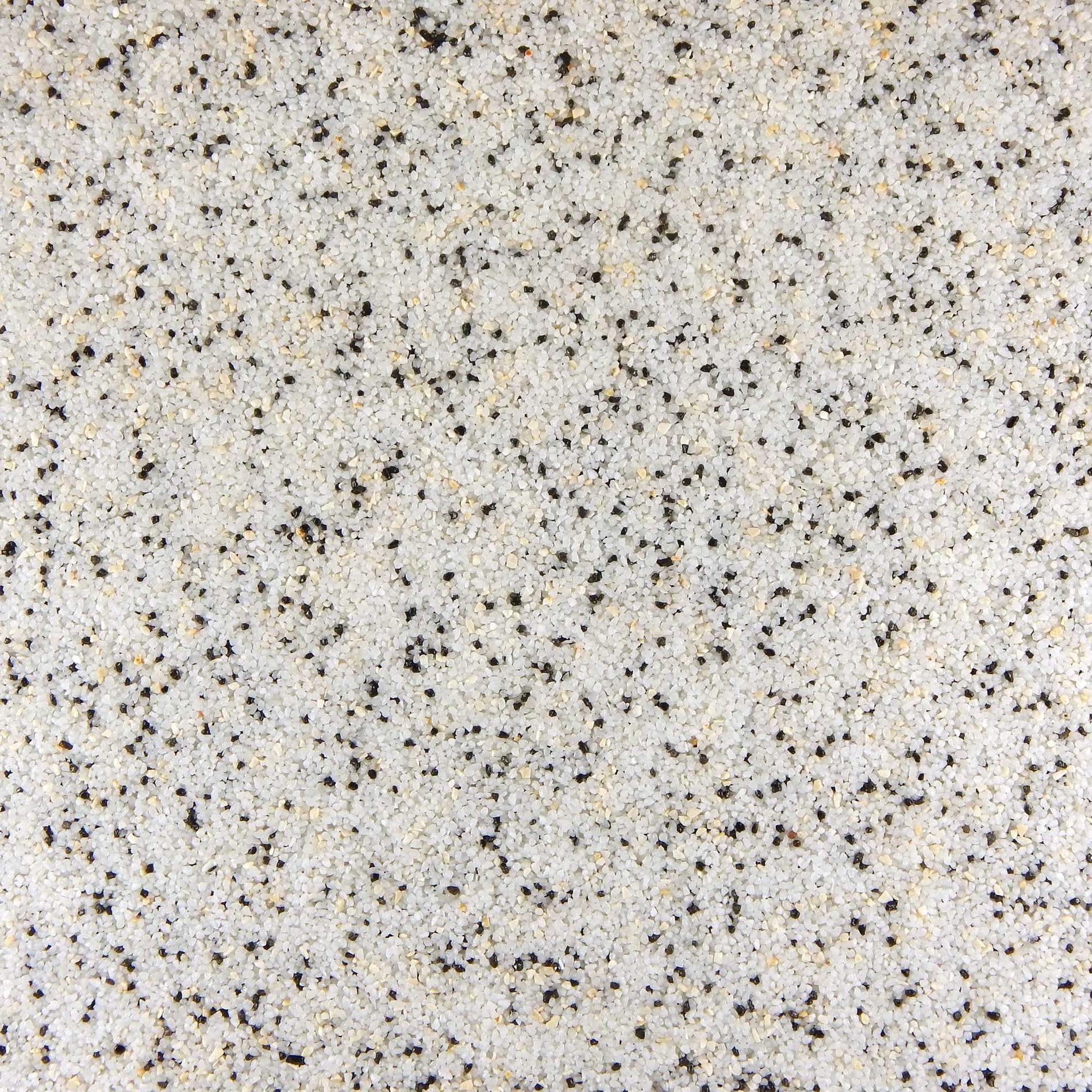 Terralith Buntsteinputz 14kg in weiß, Sockelputz für Innen und Außen mit Reinacrylat Bindemittel aus Naturstein, 1-2mm Körnung (BSP75)