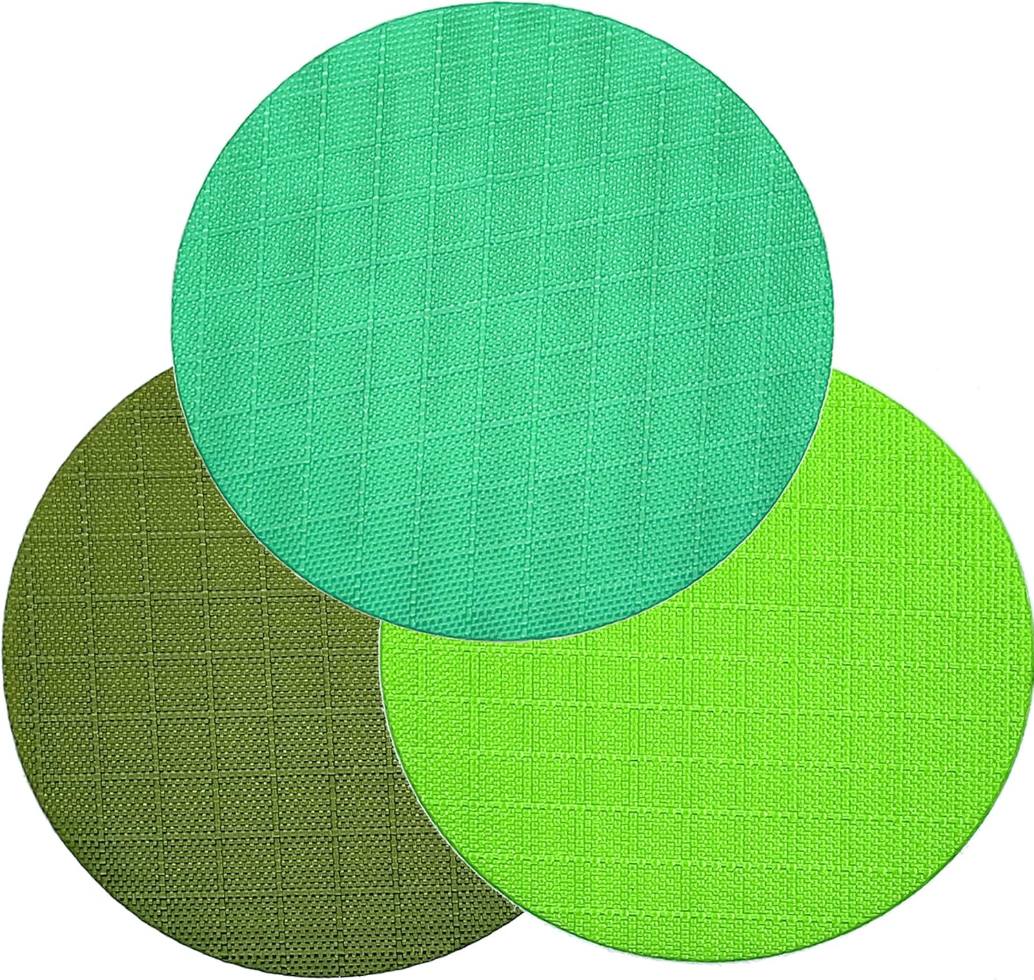 aZengear Down Jacket Repair Kit with 11 Self-Adhesive Patches - Waterproof Patches for Puffer Coats, Tents and Outdoor Gear (Cool Green, Neon Green, Olive)