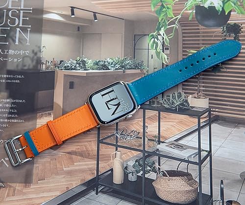 Miniatura 4 de Correas de cuero de grano completo hechas a mano compatibles con Apple Watch de 1.929in, 1.772in, 1.732in, 1.654in, 1.614in, 1.575in, 1.496in,