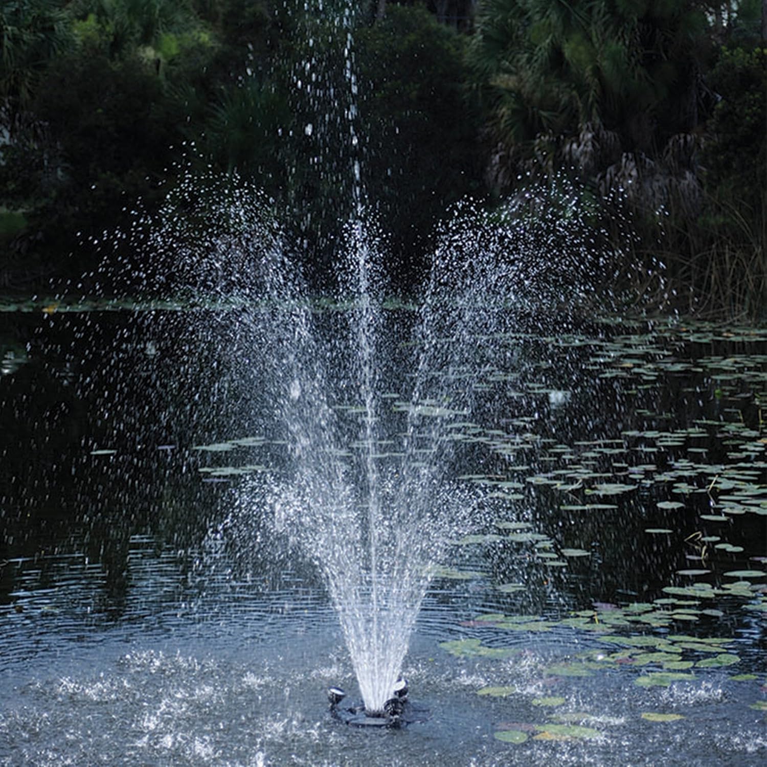 OASE 45393 Floating Fountain with Lights, Black