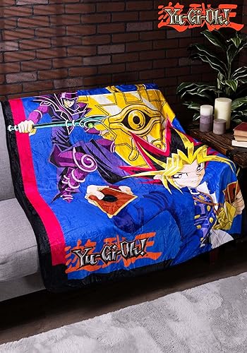 Miniatura 2 de Yu-Gi-Oh! - Manta de forro polar de 60 x 48 pulgadas, suave, cálida y acogedora manta de anime para sofá, cama y sofá, con licencia oficial