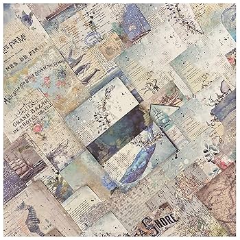 Amazon.co.jp: デザインペーパー コラージュ 素材 詰め合わせ