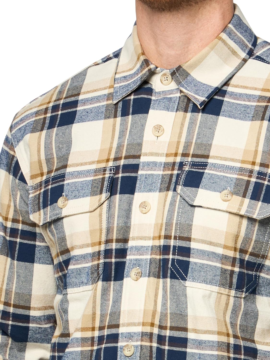Eddie Bauer Mens Men's Long Sleeve Eddie's Fleece Lined Flannel - Image 3