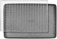 Vista 44 de David Burke Molde para hornear estriado de 9" - Molde para pasteles Bundt de acero al carbono - Bronce