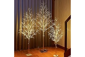 LIGHTSHARE Christmas Tree Splendor: Golden Trio for Festive Ambiance
