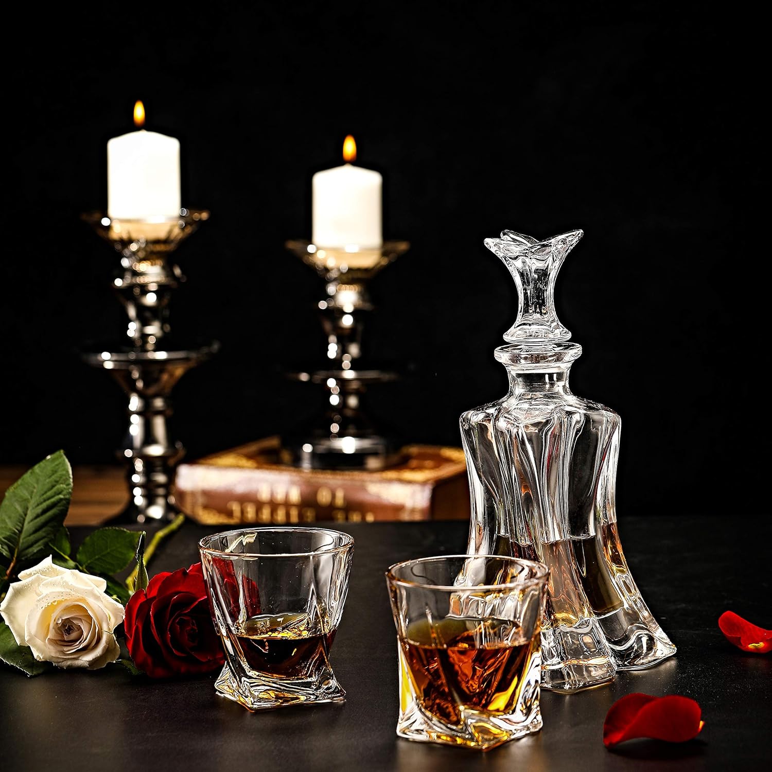 Premium Crystal Decanter and Whiskey Glasses 5