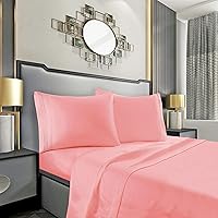 Vista 28 de Mocassi Juego de 2 fundas de almohada de tamaño estándar, fundas de almohada, protectores de almohada, sábanas de lujo de 1800 hilos y fundas