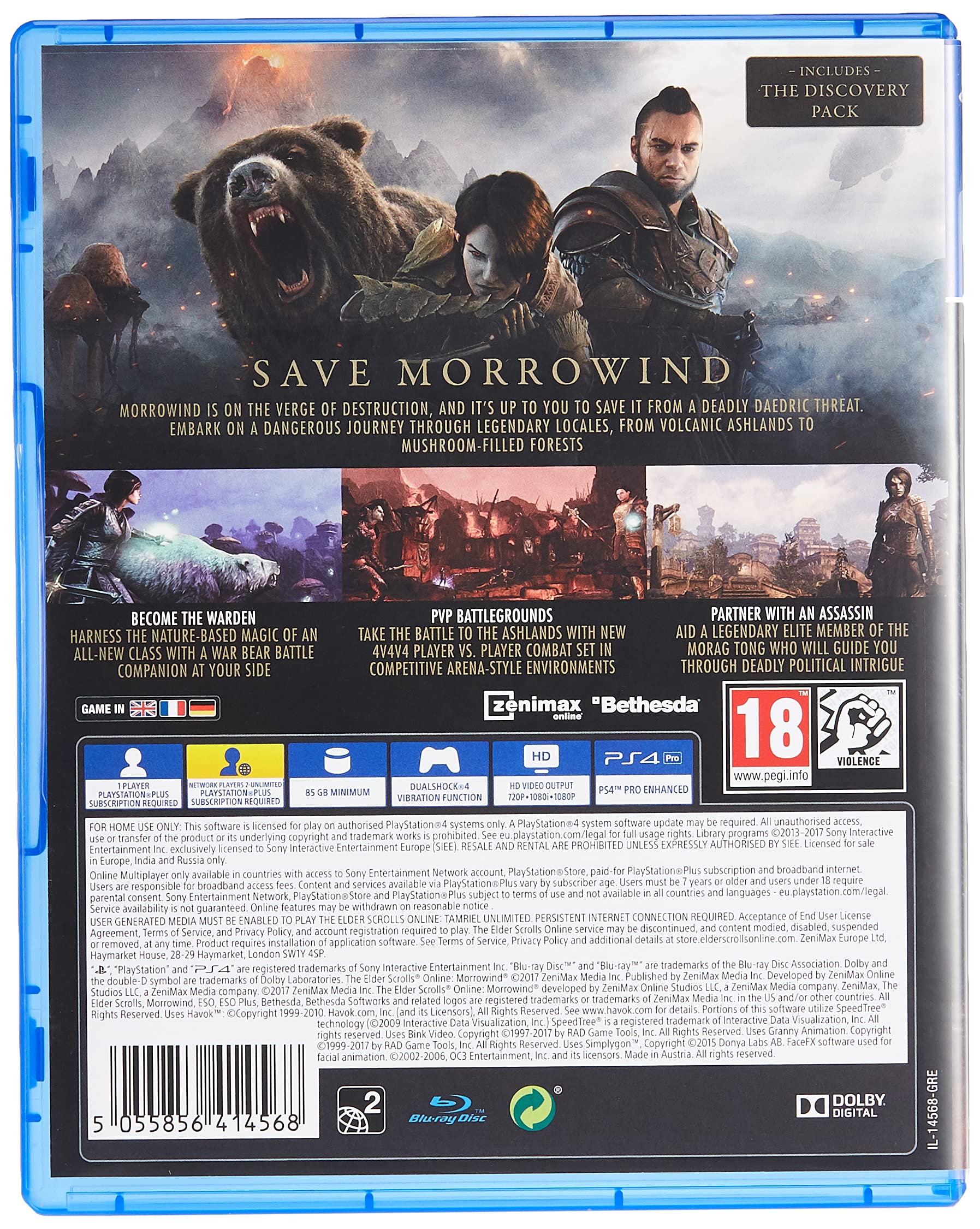 【中古】「非常に良い」The Elder Scrolls Online: Morrowind (PS4) (輸入版) Amazon.com: The Elder Scrolls Online: Morrowind - PlayStation 4
