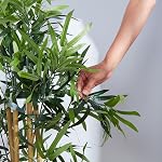 Amazon Basics Plante de faux bambou artificielle avec pot de planteur en plastique - 39,4 pouces