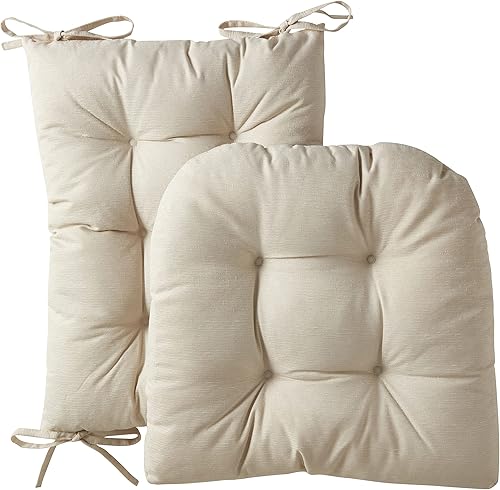 Vista 19 de Sweet Home Collection - Juego de cojines para silla mecedora (antideslizante, parte superior e inferior con lazos)