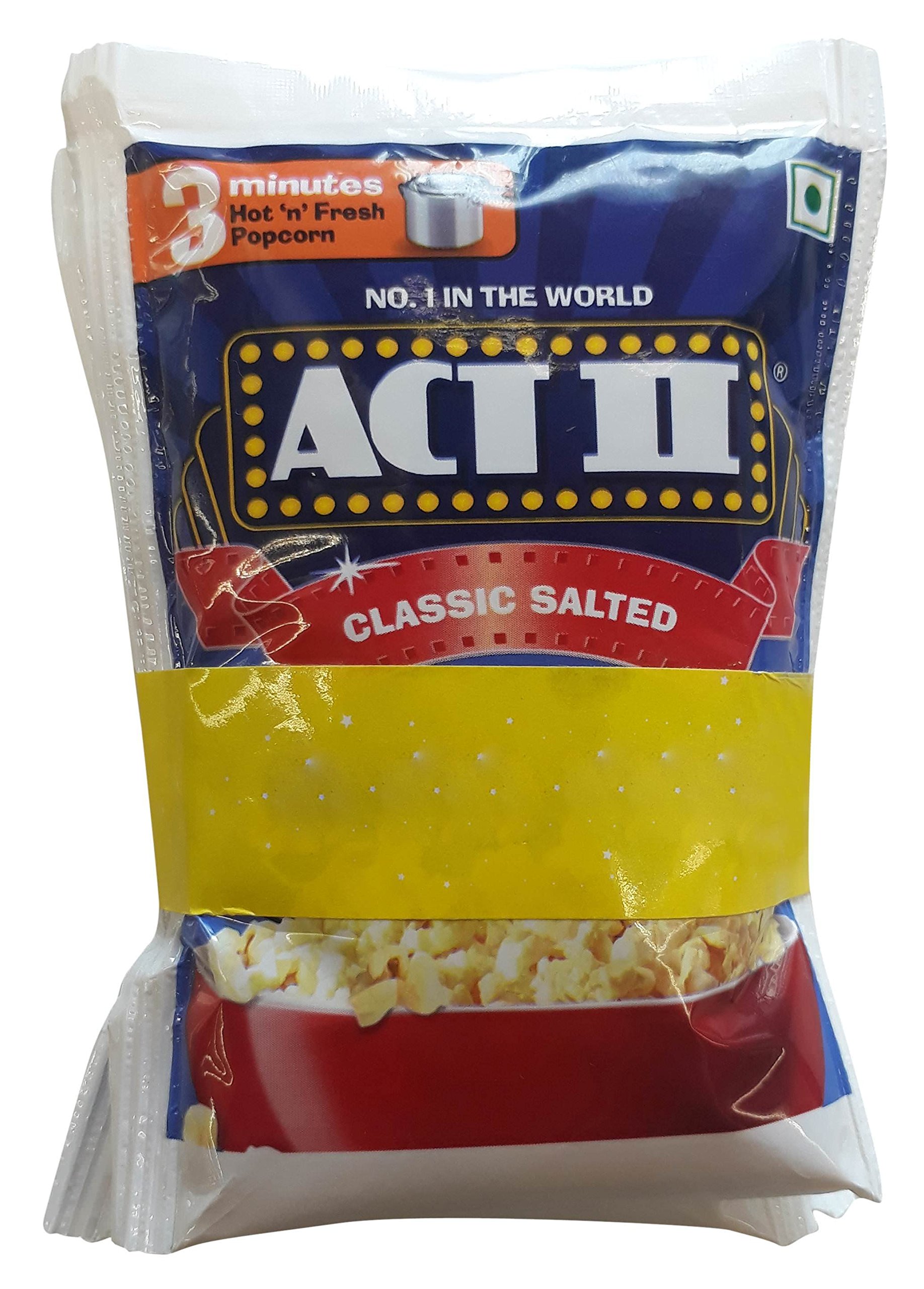 Act II Instant Popcorn - Classic Salted, 180g Combo Pack