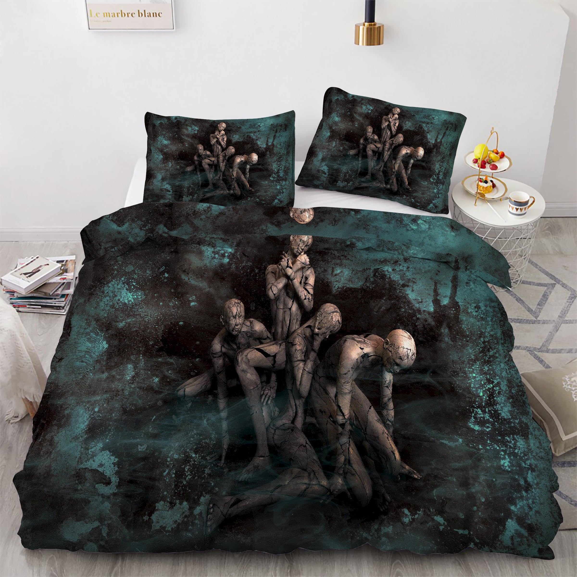 Parure de lit art corporel 160x200 pour sublimer la déco de votre chambre