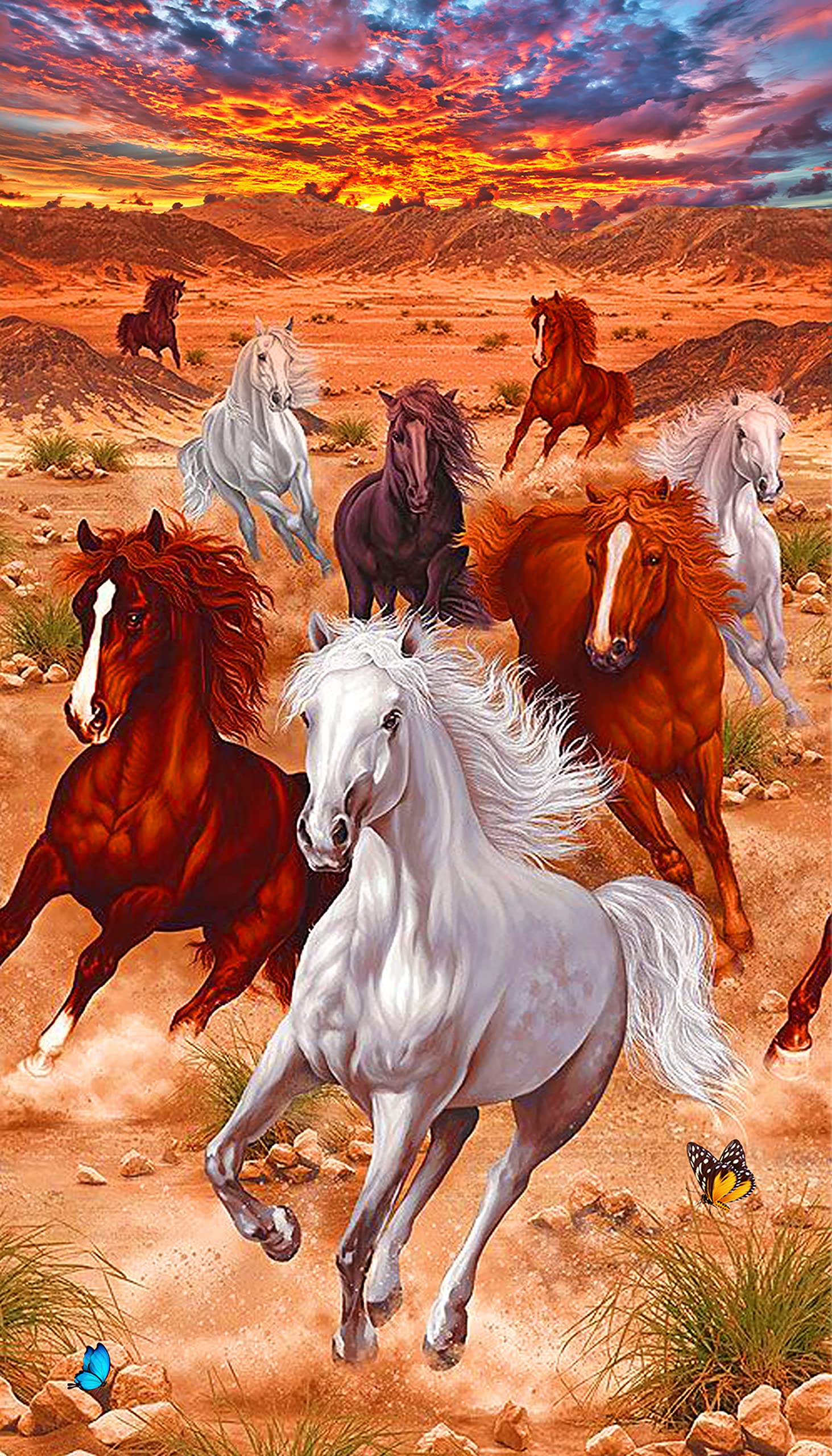 EXQUILEG 5D Diamant Painting Pferd – DIY Malen Nach Zahlen, 60 X 100 Cm, Für Erwachsene & Kinder