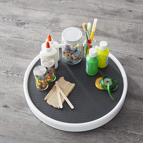 Miniatura 3 de Copco Pro - Armario de despensa antideslizante Lazy Susan, 15 pulgadas, color carbón