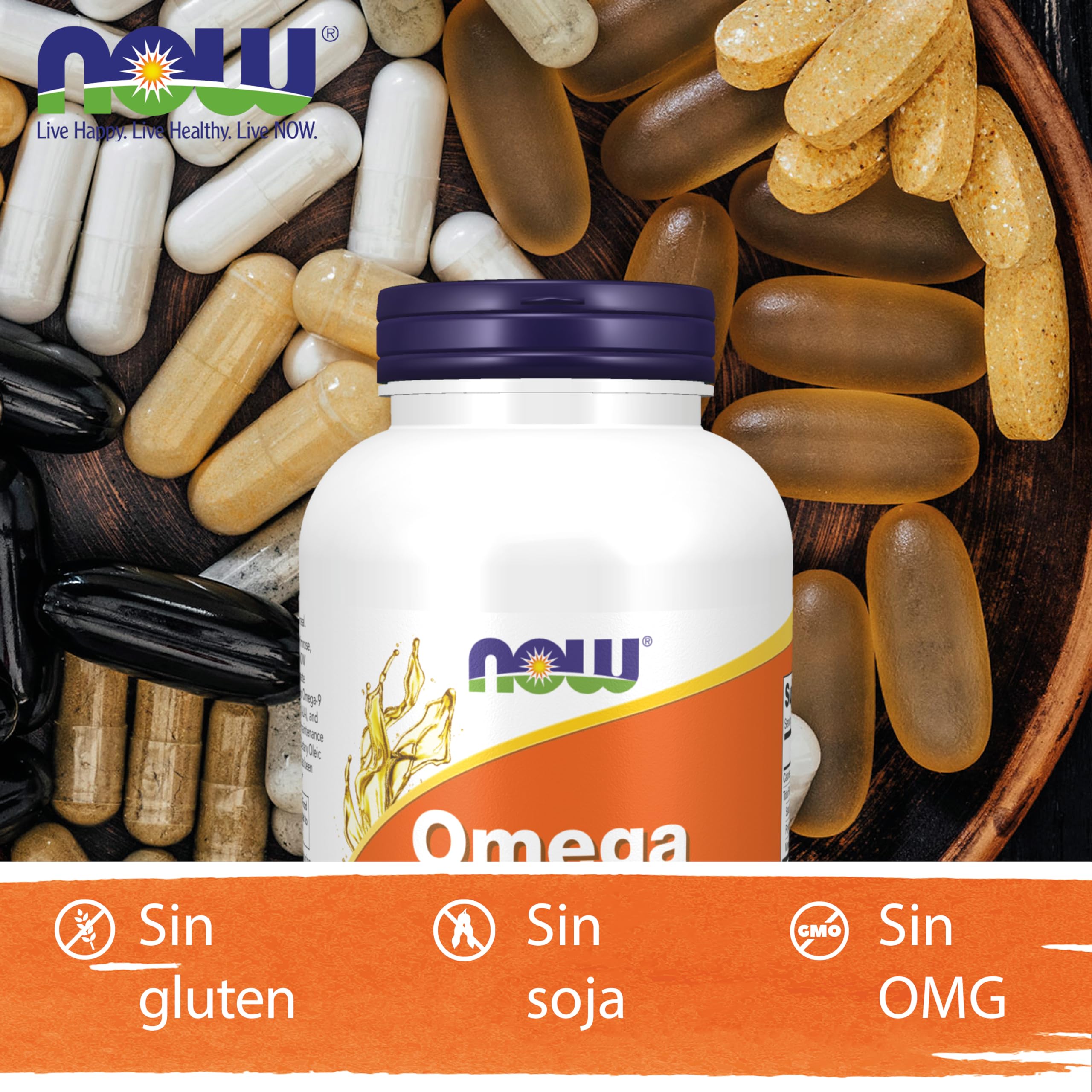 Now Foods, Omega 3-6-9, 1.000mg, 250 Cápsulas blandas, Probadas en Laboratorio, Ácidos Grasos Esenciales, Sin Gluten, Sin Soja, No GMO