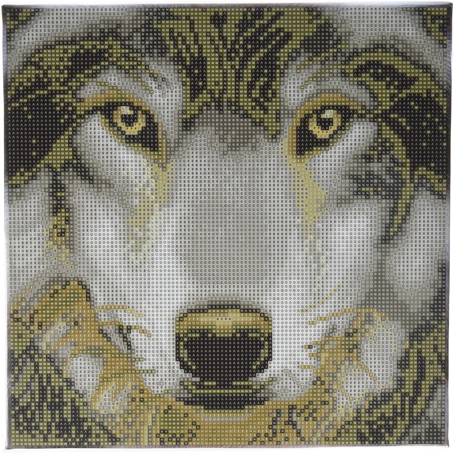 Crystal Art Medium Framed Mounted Wall Art Kit (11.8in x 11.8in) - Wolf - Diamond Painting Kit for Ages 8 and up
