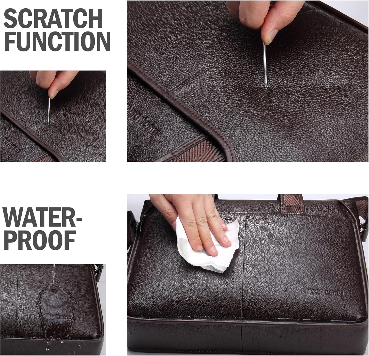 Buy 2 get 3 BISON DENIM Mens Briefcase Leather Business Work Bag 14 Inch Laptop Messenger Bag Ipad Briefcase Handbag for Men… New Deal BISON DENIM Mens Briefcase Leather Business Work Bag 14 Inch Laptop Messenger Bag Ipad Briefcase Handbag for Men…