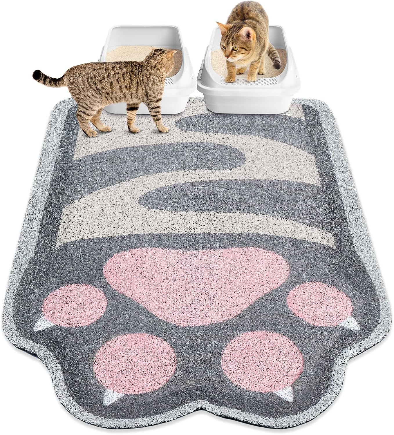 Unicorn Catcher Large Cat Litter Mat, 40"x30" Litter Trapping Mat | Kitty Litter Mat With Soft PVC Loop Mesh And Non-Slip Backing For Easy-Clean Floor Protection And Home Decor