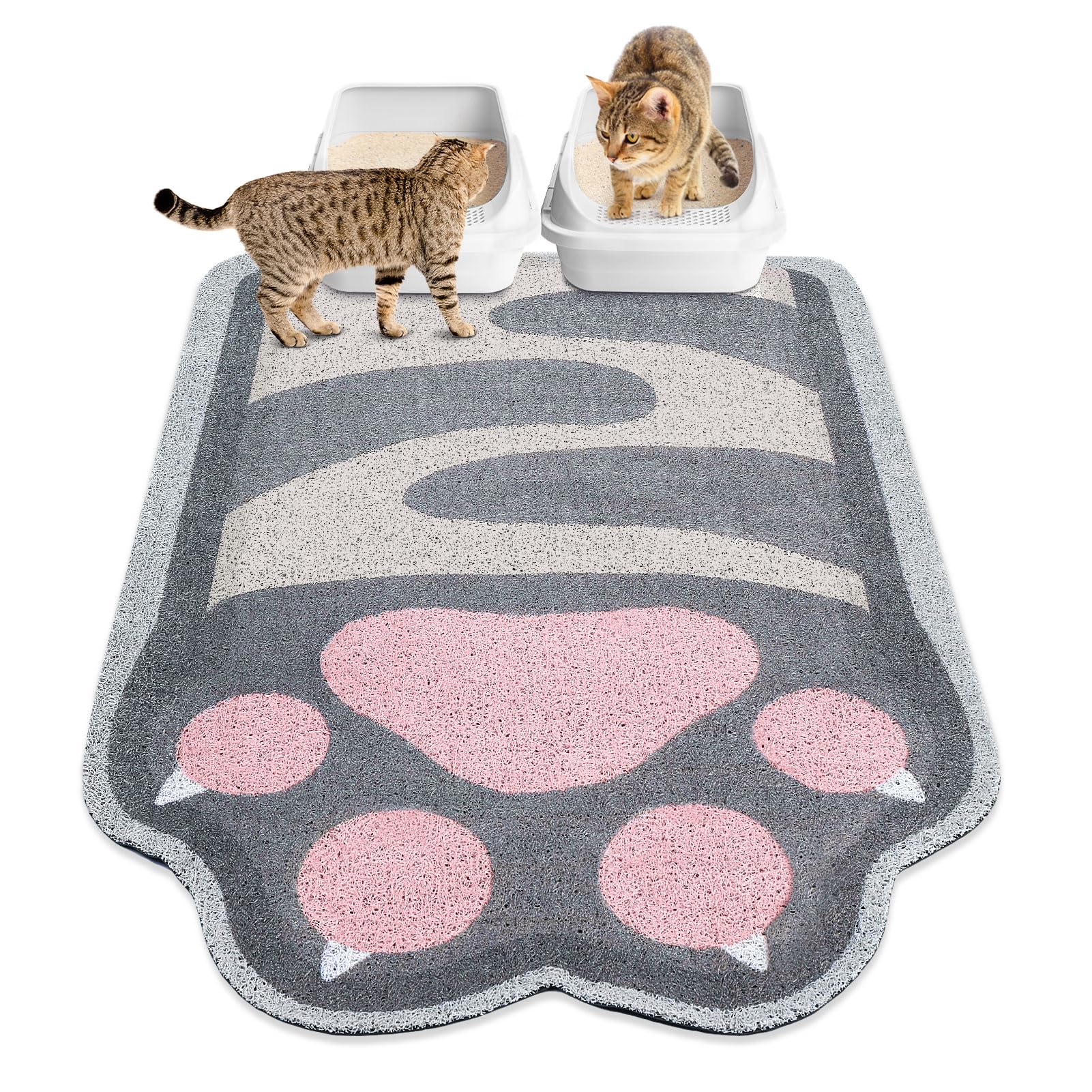 Unicorn Catcher Cat Litter Mat Quality Litter Box Mat Large Non-Slip Mat Cute Litter Trapping Mat Soft Cat Food Mat Easy to Clean