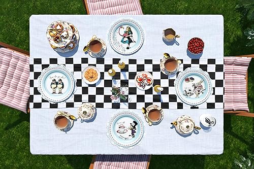 Miniatura 2 de Talking Tables Platos de Alicia en el país de las maravillas  Vajilla desechable para suministros de fiesta de té de sombrerero loco, cumpleaños,