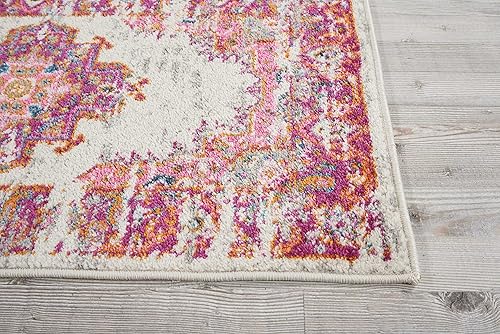 Miniatura 4 de Nourison Passion Alfombra de 1 pie 10 pulgadas x 6 pies, bohemia, tradicional, fácil de limpiar, no se desprende, para dormitorio, sala de estar,