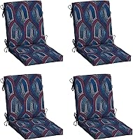 Vista 26 de Cojín para silla de comedor exterior Arden, 20 x 20 pulgadas, resistente a la lluvia, resistente a la decoloración, Alana Tile