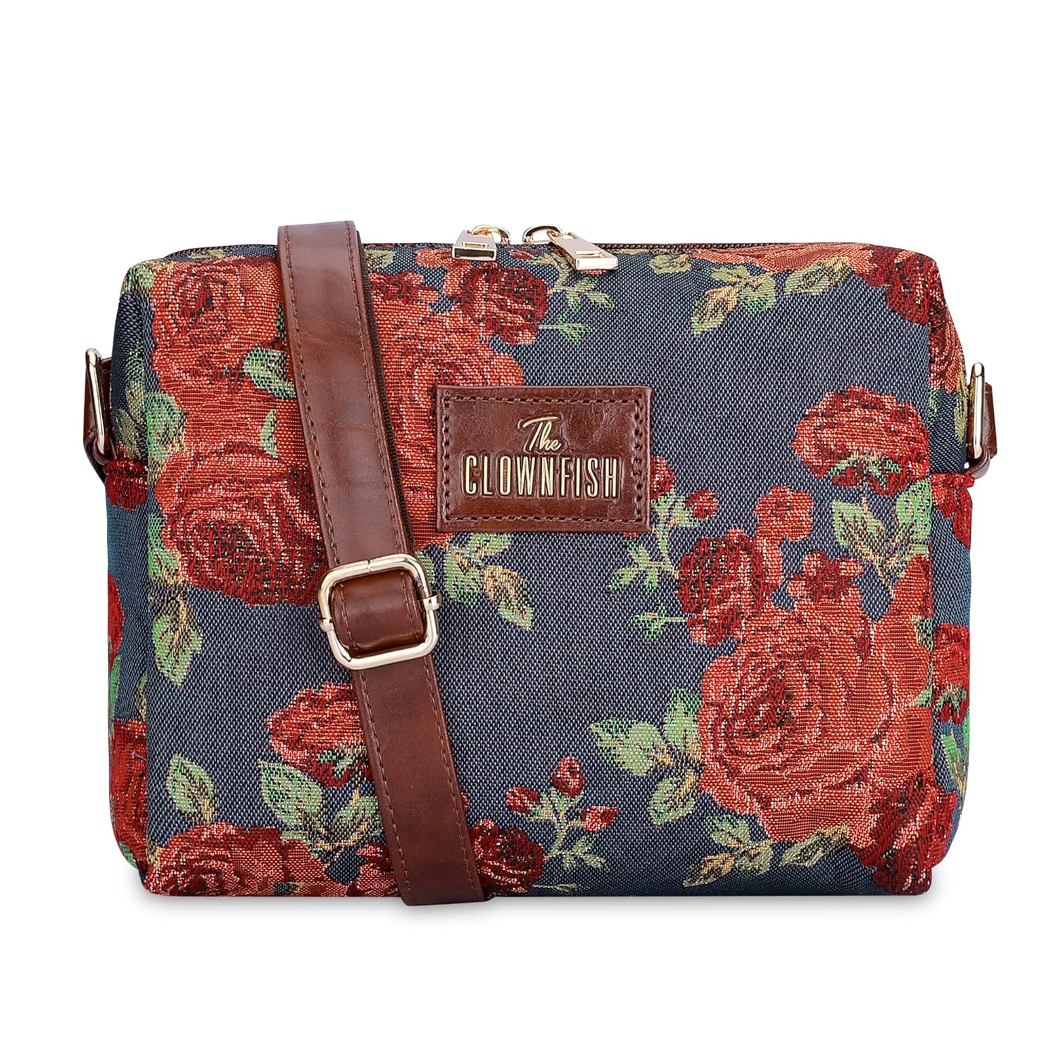 THE CLOWNFISH Adelina Series Sling for Women Faux Leather Casual Ladies Single Shoulder Bag For Women Crossbody Bag for College Girls