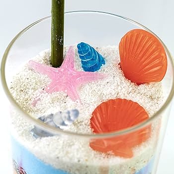 Amazon.co.jp: HappyFiller マルチカラーアクリル貝殻、人工巻き貝