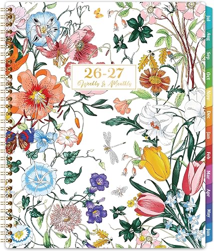 Planner 2026-2027 - 2026-2027 Planner Weekly and Monthly from Jul. 2026 - Jun. 2027, Academic Planners with Colorful Tabs and Inner Pocket, 8.5" x 11"