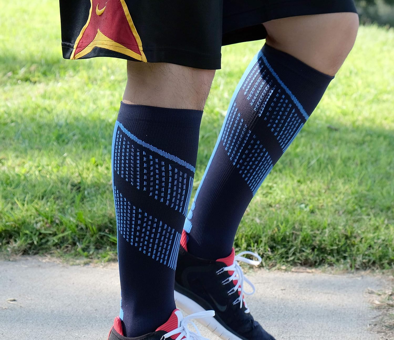Athletic Compression Socks Designed for Sport Basketball Running Workout Gym - Image 6