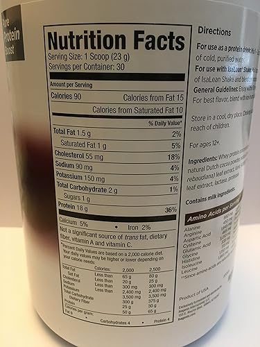 Miniatura 2 de Isagenix Isapro - Recipiente de chocolate con proteína de suero (24.3 onzas), 30 porciones