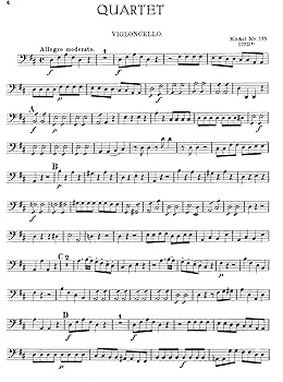 Sixteen Easy String Quartets, K. 155, 156, 157, 158, 159, 160, 168