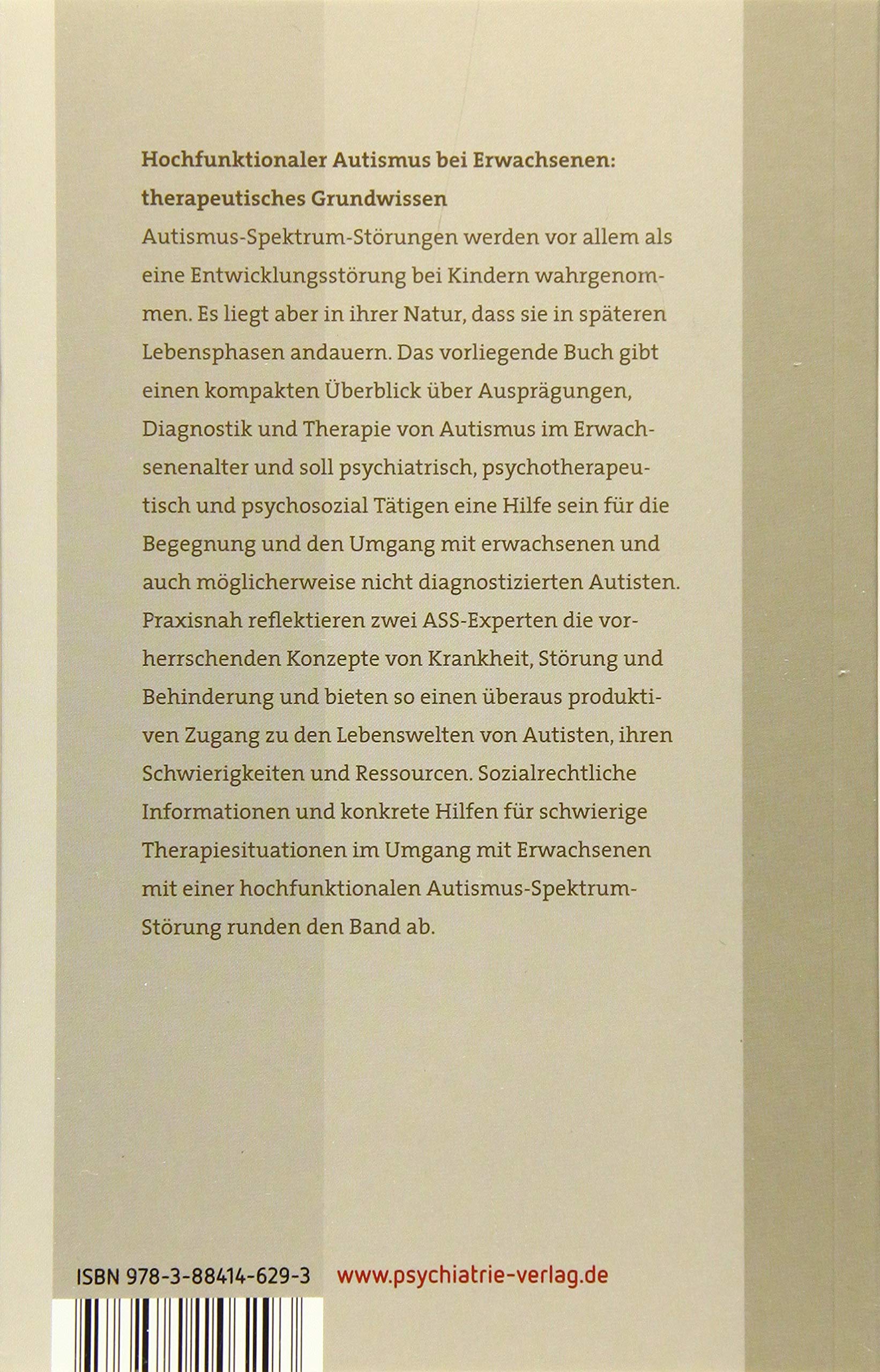 Autismus-Spektrum-Störungen bei Erwachsenen (Basiswissen)