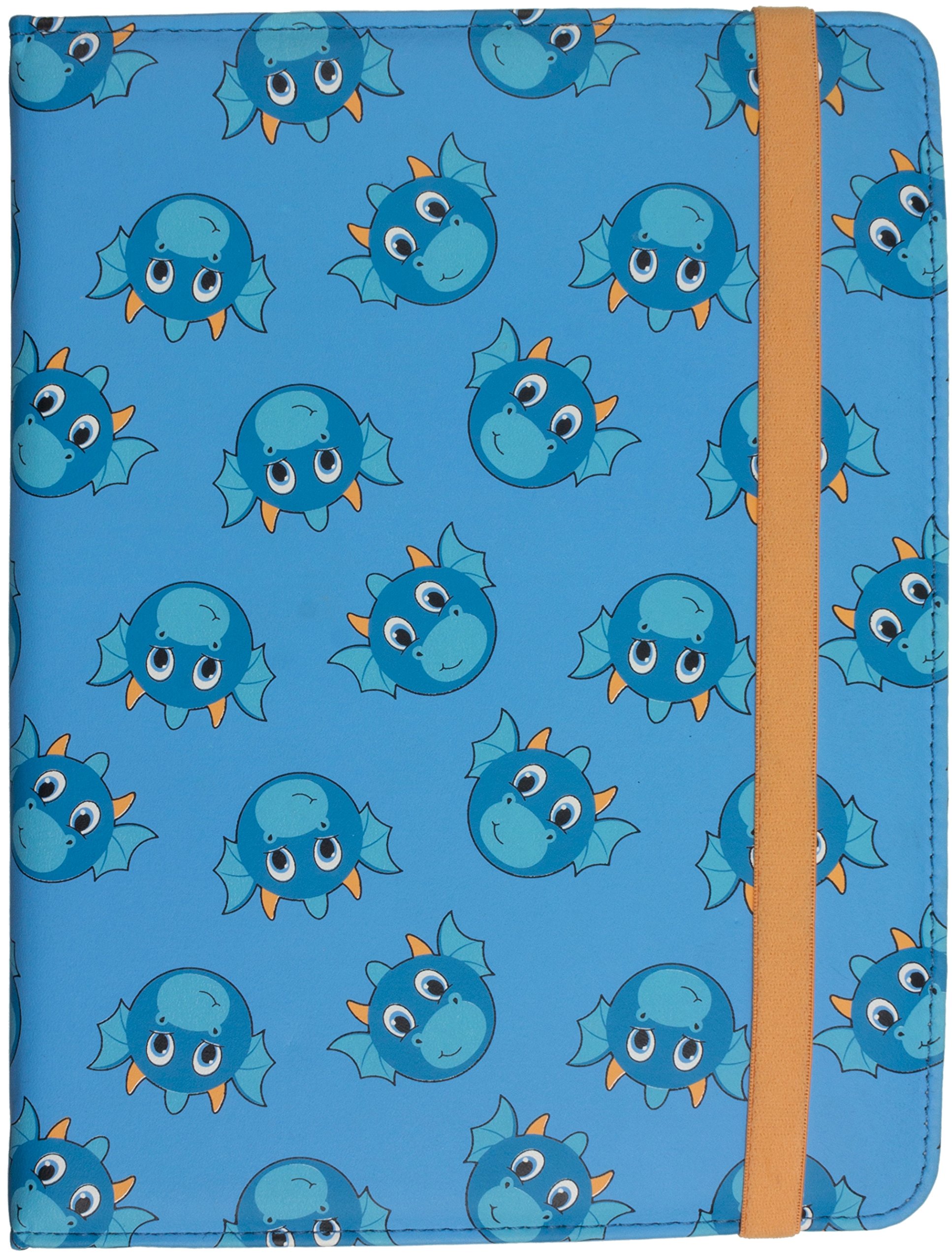 My Doodles DDCR68DR Cancer Research UK Fun Novelty Child Friendly Character Universal Folio Case Cover for 6.8-Inch Tablet - Dragon
