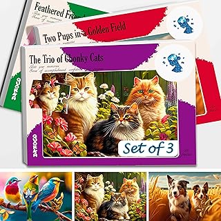 QUOKKA 35 Piece Puzzles for Adults - 3 Set Dementia Puzzles for Elderly - Large Piece Activities Products for Seniors - Al...