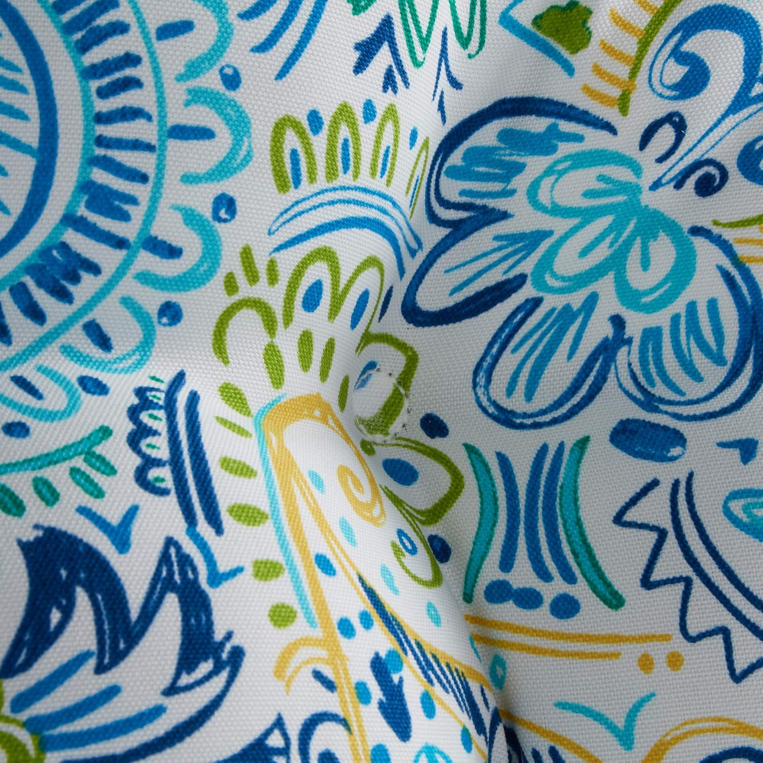 South Pine Porch Outdoor High-Back Chair Cushion, Baltic Paisley 2 Count