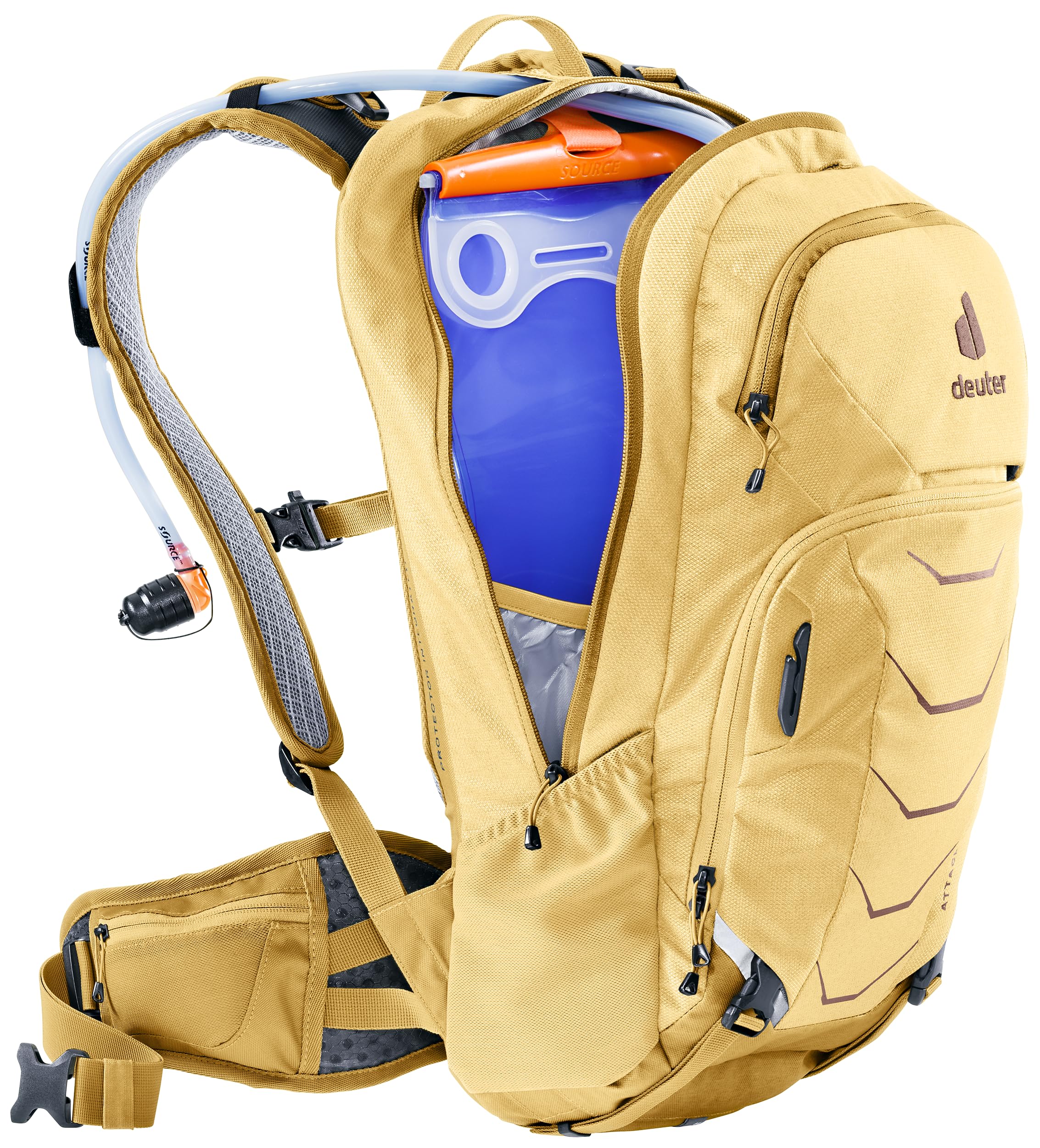 Deuter Attack 16 - Zaino da ciclismo con paraschiena